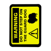 Grappig Pommerse waakhond waarschuwingsbord Magneet (Verticaal)