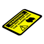 Grappig Pommerse waakhond waarschuwingsbord Magneet (Linkerzijde)