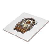 Grappig Pompelmoes Shirt Vintage Gravure Halloween Tegeltje (Zijkant)