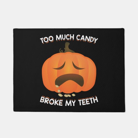 Grappig pompoen Halloween Snoep cadeau Deurmat (Voorkant)