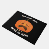 Grappig pompoen Halloween Snoep cadeau Deurmat (Schuin)