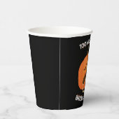 Grappig pompoen Halloween Snoep cadeau Papieren Bekers (Rechts)