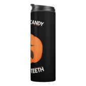 Grappig pompoen Halloween Snoep cadeau Thermosbeker (Geroteerd rechts)