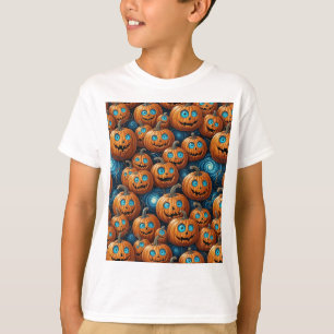 Grappig pompoen Halloween T-shirt voor kinderen