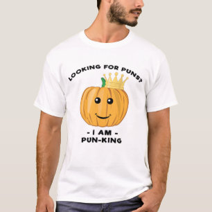 Grappig pompoen ontwerp t-shirt