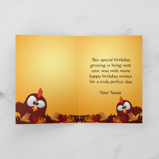 Grappig pompoenpatch Birthday wil Kaart (Binnen)