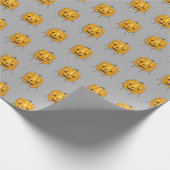 Grappig Pompoenpatroon Inpakpapier (Hoek)