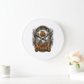 Grappig Pompomshemd Vintage Gravure Halloween Co Grote Klok (Huis)