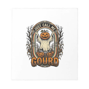Grappig Pompomshemd Vintage Gravure Halloween Co Notitieblok