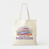 Grappig ponton Gezegde Tote Bag (Achterkant)