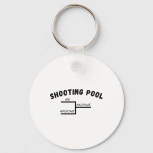 Grappig Pool League toernooi Ik Iedereen Biljart Sleutelhanger