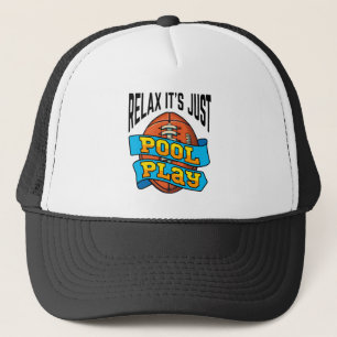 Grappig Pool Play Tournament Flag Touch Football Trucker Pet
