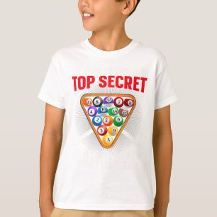 Grappig Pool Player Design voor mannen Vrouwen 8 B T-shirt