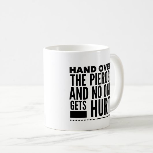 Grappig Pools Pierogi Coffee Mok (Voorkant rechts)