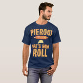 Grappig Pools Pride Pierogi Roll Polen Erfgoed T-shirt (Voorkant volledig)