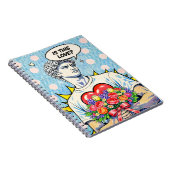 Grappig Pop Art Liefdesnotitieboek Notitieboek (Rechterzijde)