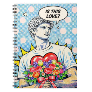 Grappig Pop Art Liefdesnotitieboek Notitieboek