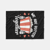Grappig Popcorn Butter Graphic Zout Popped Corn De Fleece Deken (Voorkant (Horizontaal))