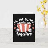 Grappig Popcorn Butter Graphic Zout Popped Corn De Kaart (Gele Bloem)