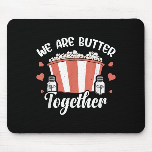 Grappig Popcorn Butter Graphic Zout Popped Corn De Muismat (Voorkant)