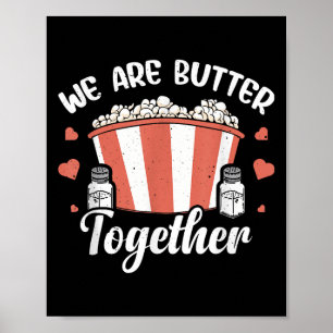 Grappig Popcorn Butter Graphic Zout Popped Corn De Poster