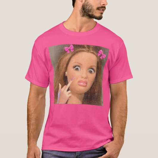Grappig poppengezicht Meme jongen T-shirt (Voorkant)