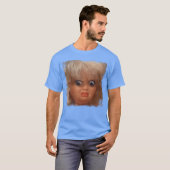 Grappig Poppengezicht Meme T-shirt (Voorkant volledig)