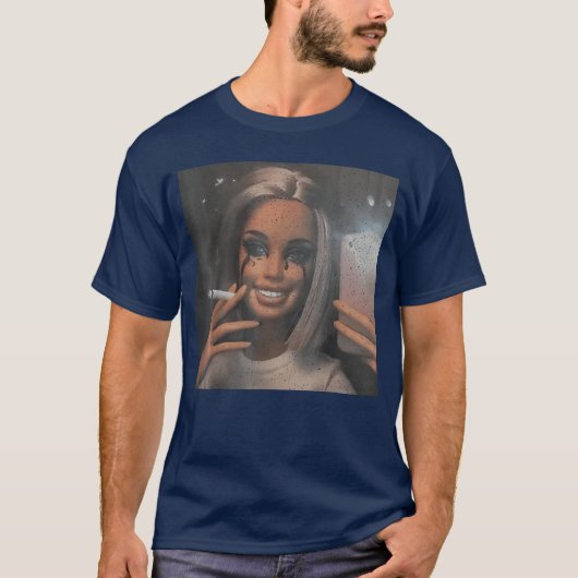Grappig poppengezicht Sie Meme cadeau grappig T-shirt (Voorkant)