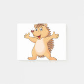Grappig porcupine-cartoon post-it® notes (Voorkant)