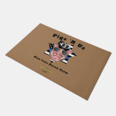grappig portaal "PIGS'R US" Deurmat (Schuin)