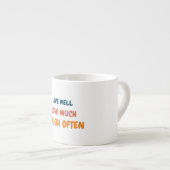 Grappig positief citaat inspirerend liefdesleven g espresso kop (Voorkant rechts)