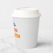 Grappig positief citaat inspirerend liefdesleven g papieren bekers (Links)