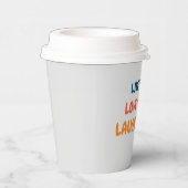 Grappig positief citaat inspirerend liefdesleven g papieren bekers (Rechts)