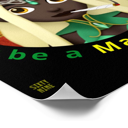 grappig poster "BE A MARIE-JANE" (Hoek)