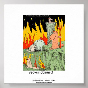 Grappig Poster: Beaver Dammed Poster