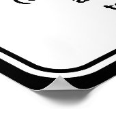 Grappig poster dat oplet voor de hond, kat is ook  (Hoek)