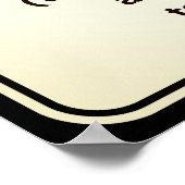 Grappig poster dat oplet voor de hond, kat is ook  (Hoek)