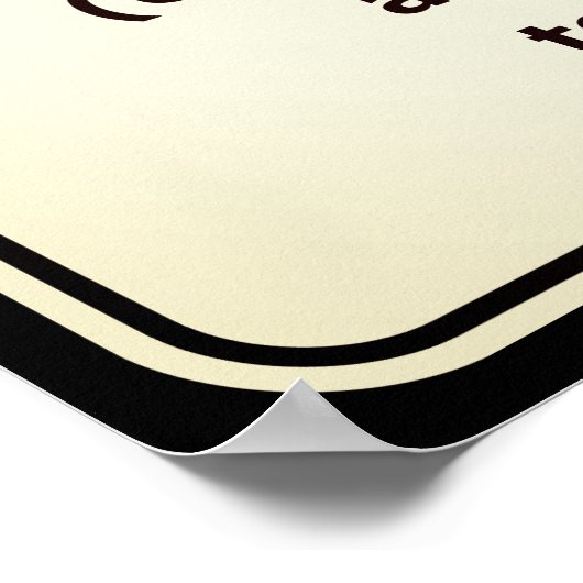 Grappig poster dat oplet voor de hond, kat is ook (Hoek)