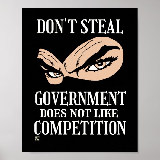grappig poster "DON NIET STEAL...1" (Voorkant)