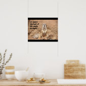 grappig poster, feestdier. poster (Keuken)