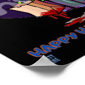 grappig poster "HAPPY HALLOWEEN 2" (Hoek)