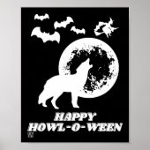 grappig poster "HAPPY HOWL-O-WEEN 2" (Voorkant)