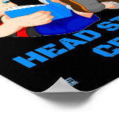 grappig poster "HEAD START CREW" (Hoek)