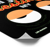 grappig poster "IK BEN NIET SLAPEN..." (Hoek)