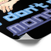 grappig poster "IK DOE GEEN MONDAGEN" (Hoek)