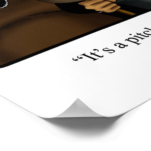 Grappig Poster Kunst "Pitch Spork" Spectickles Car (Hoek)