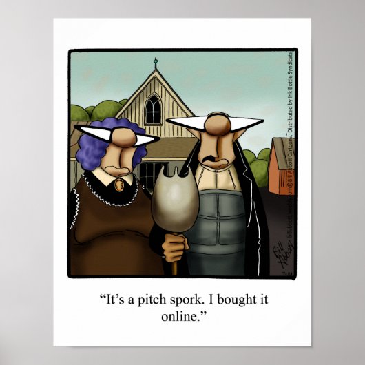 Grappig Poster Kunst "Pitch Spork" Spectickles Car (Voorkant)