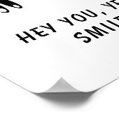 Grappig Poster met Curiosity Eyes - Custom Text (Hoek)