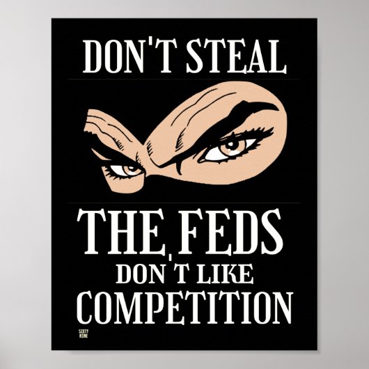 grappig poster "NIET STEAL...4" (Voorkant)