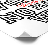 Grappig Poster respecteert vrouwen, wat er ook geb (Hoek)